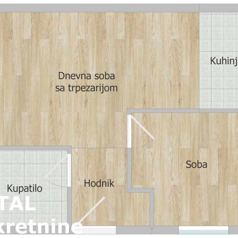 Jednoiposoban stan na prodaju, Adice, Novi Sad, 33m², 75.000 €