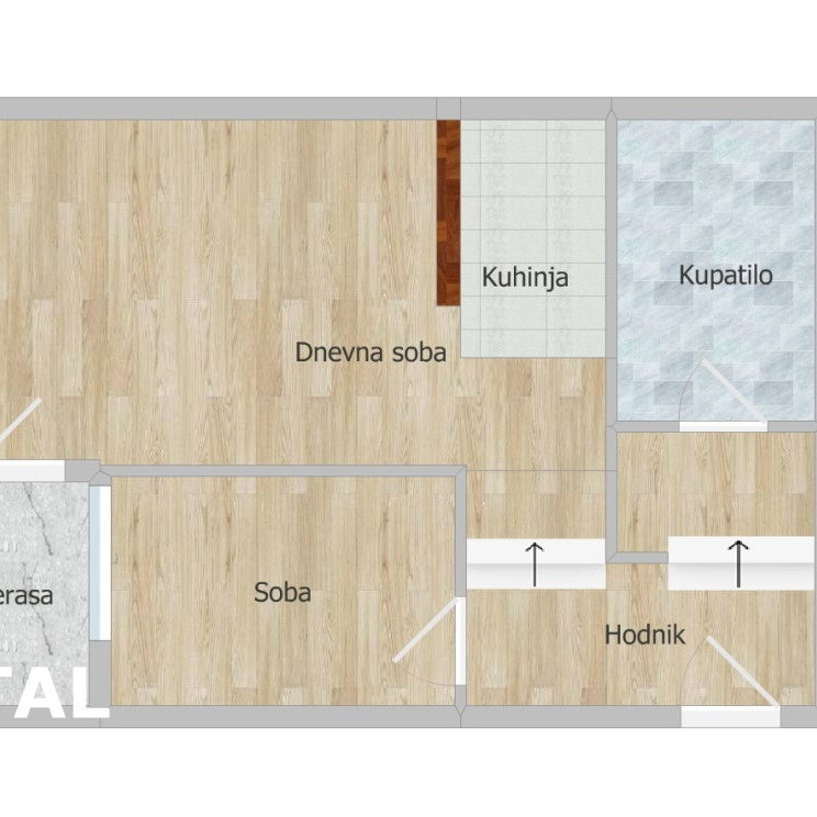 Jednoiposoban stan na prodaju, Salajka, Novi Sad, 39m², 120.000 €