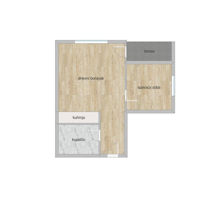 Jednoiposoban stan na prodaju, Adice, Novi Sad, 36m², 90.000 €