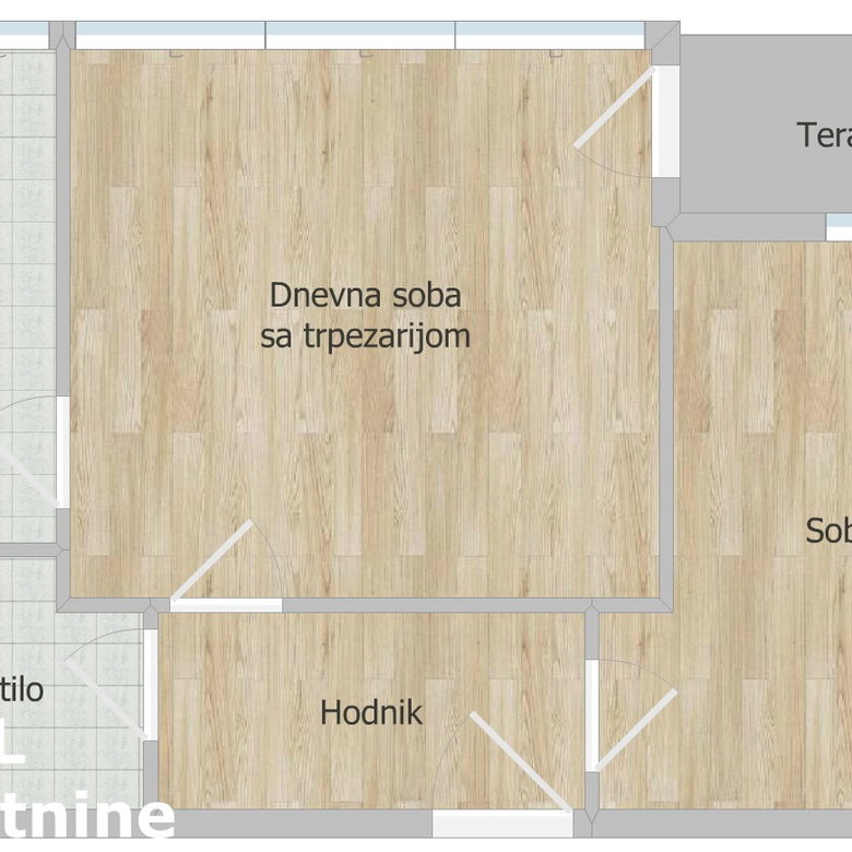 Jednoiposoban stan na prodaju, Centar, Novi Sad, 44m², 129.500 €