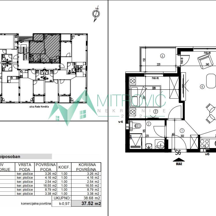 Jednoiposoban stan na prodaju, Futog, Novi Sad, 38m², 75.040 €