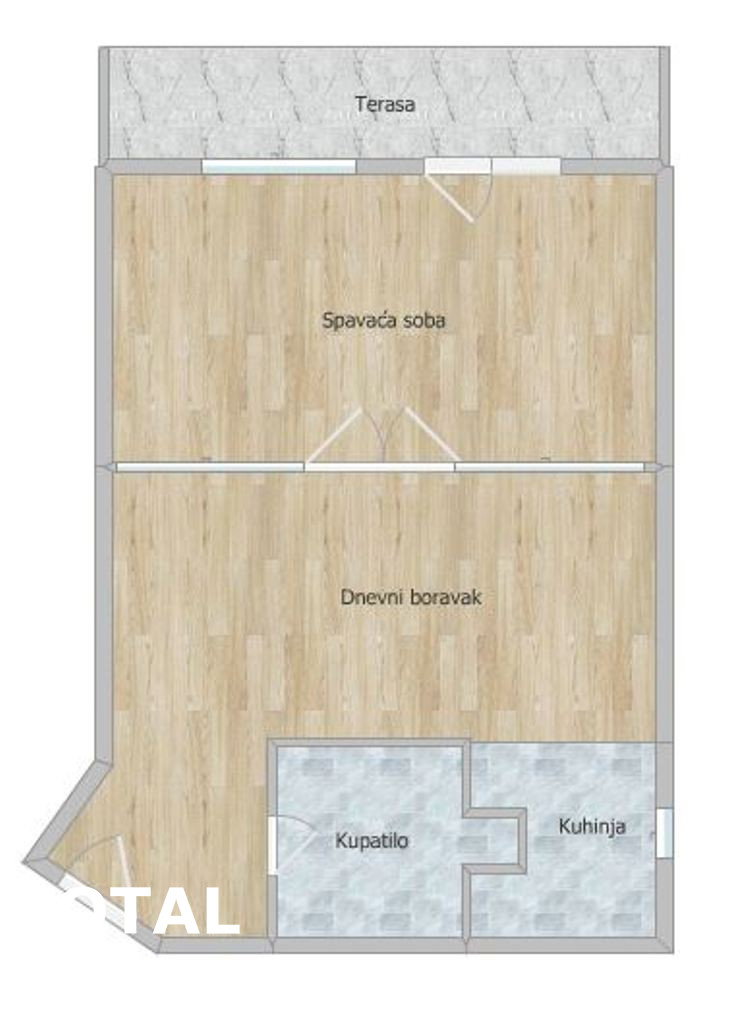Jednoiposoban stan na prodaju, Grbavica, Novi Sad, 53m², 140.400 €