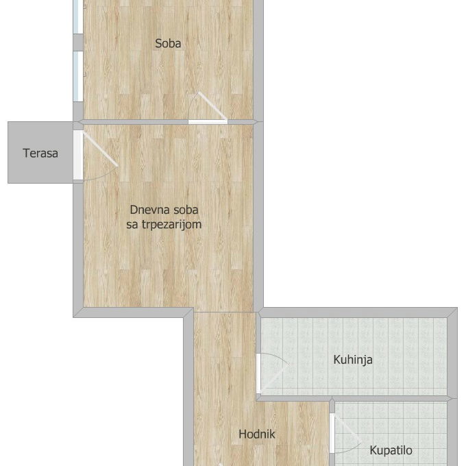 Jednoiposoban stan na prodaju, Grbavica, Novi Sad, 41m², 131.200 €