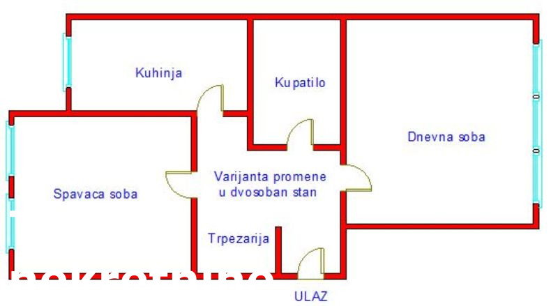 Jednosoban stan na prodaju, Šarengrad, Novi Sad, 46m², 115.000 €