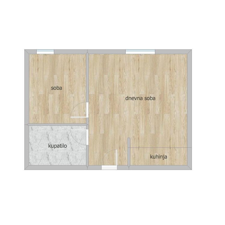 Jednoiposoban stan na prodaju, Podbara, Novi Sad, 28m², 90.000 €