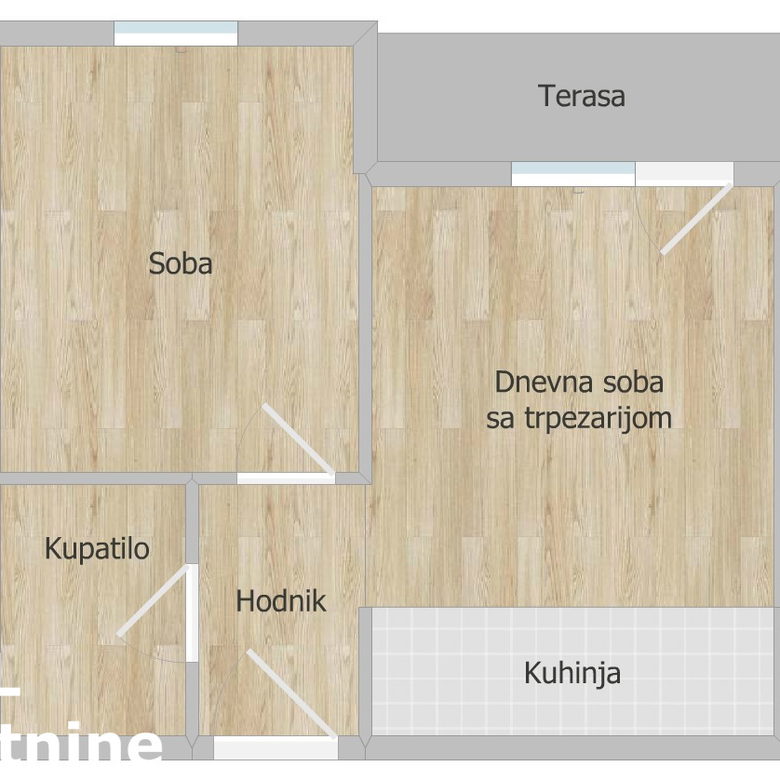 Jednoiposoban stan na prodaju, Podbara, Novi Sad, 38m², 129.000 €