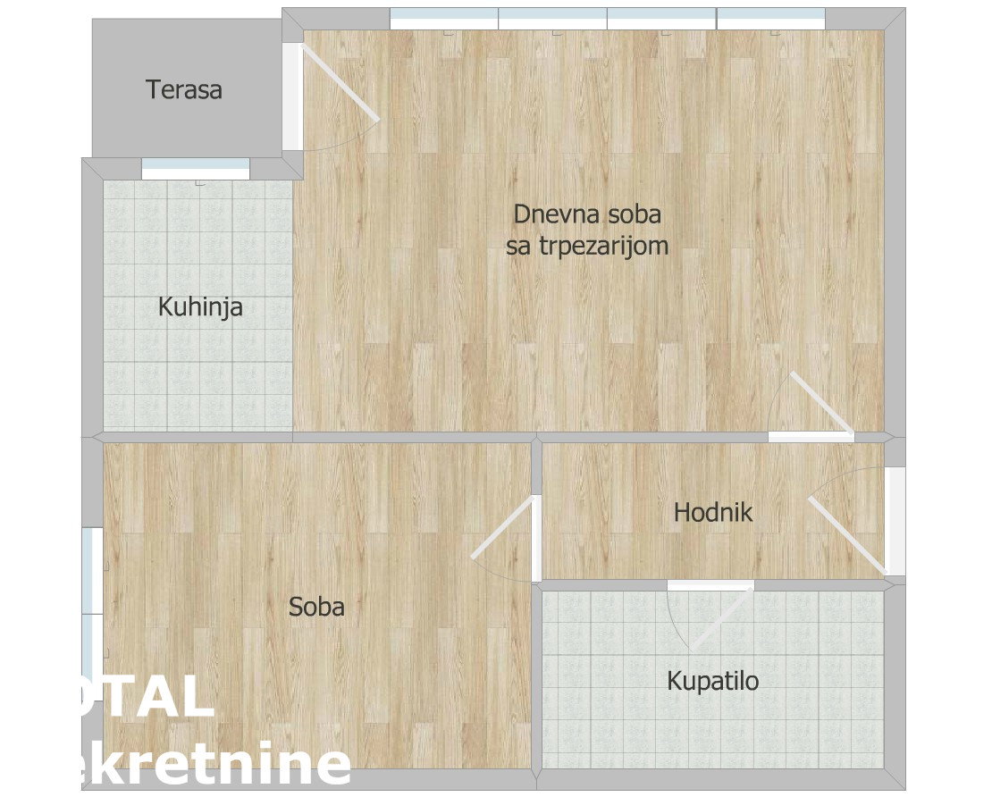 Dvosoban stan na prodaju, Telep, Novi Sad, 46m², 143.000 €