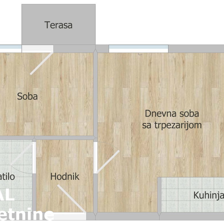 Jednoiposoban stan na prodaju, Grbavica, Novi Sad, 29m², 106.800 €