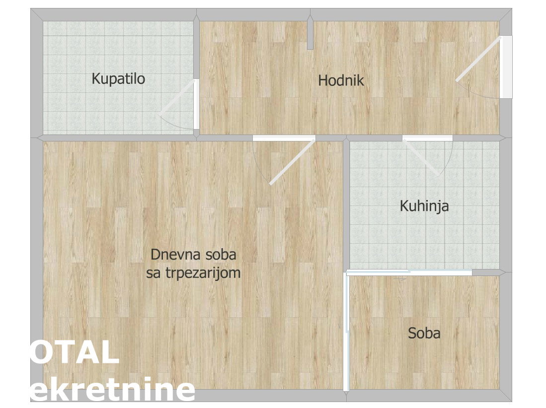 Jednoiposoban stan na prodaju, Jugovićevo, Novi Sad, 42m², 120.000 €