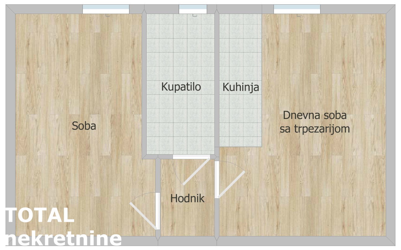 Jednoiposoban stan na prodaju, Bulevar, Novi Sad, 37m², 120.000 €