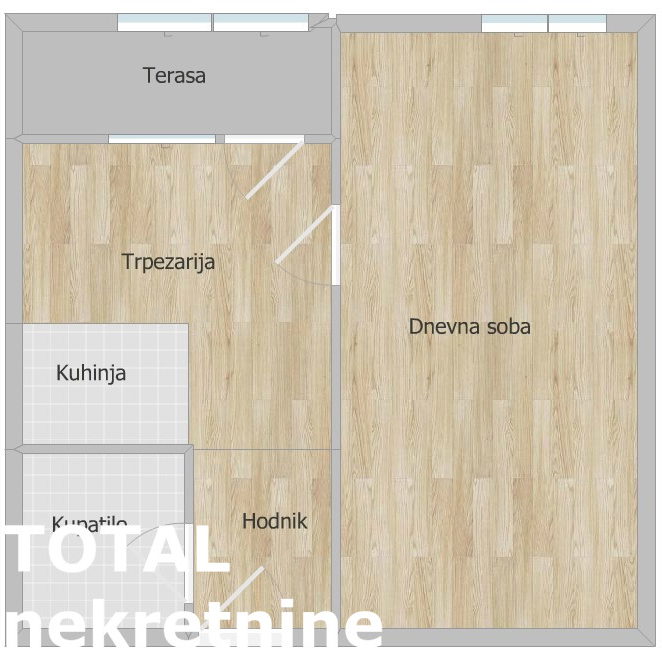 Jednosoban stan na prodaju, Novo Naselje, Novi Sad, 34m², 99.500 €
