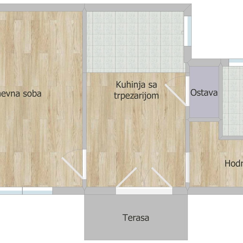 Jednosoban stan na prodaju, Podbara, Novi Sad, 39m², 130.000 €