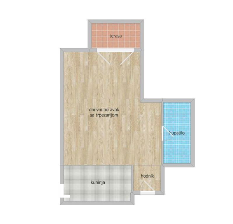 Jednosoban stan na prodaju, Telep, Novi Sad, 34m², 95.200 €