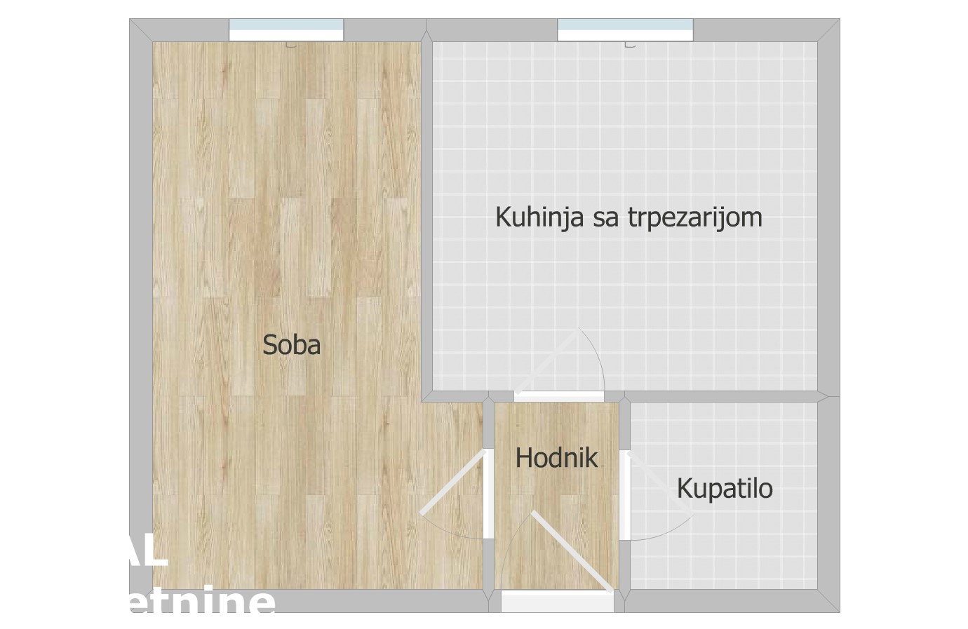 Jednosoban stan na prodaju, Železnička Stanica, Novi Sad, 32m², 77.000 €