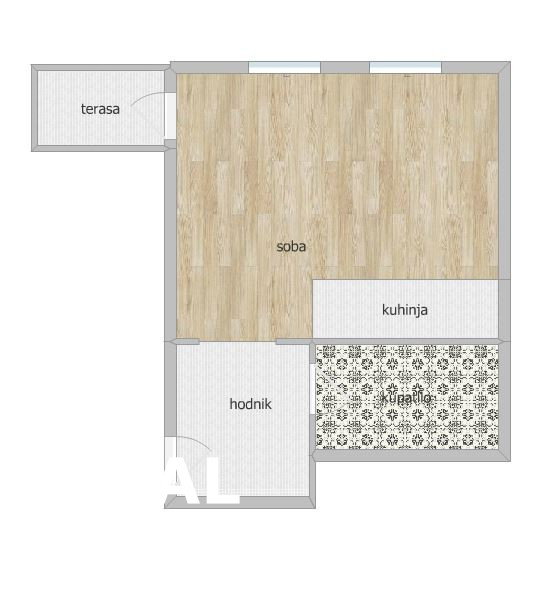 Jednosoban stan na prodaju, Grbavica, Novi Sad, 31m², 103.000 €
