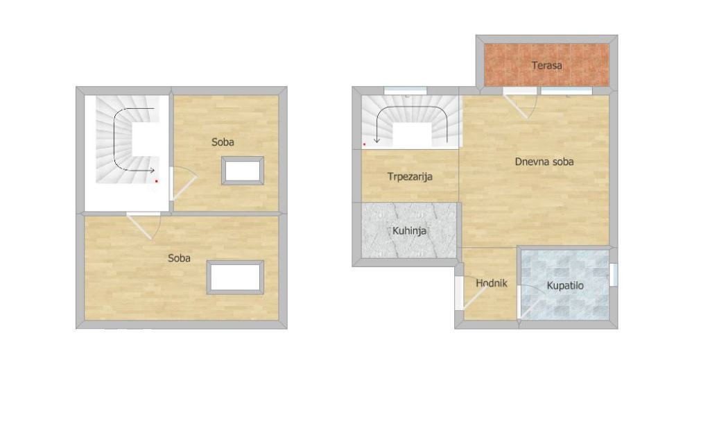 Dvoiposoban stan na prodaju, Adice, Novi Sad, 64m², 110.000 €