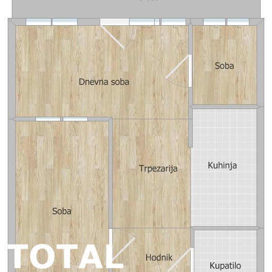 Dvoiposoban stan na prodaju, Liman 3, Novi Sad, 55m², 124.900 €