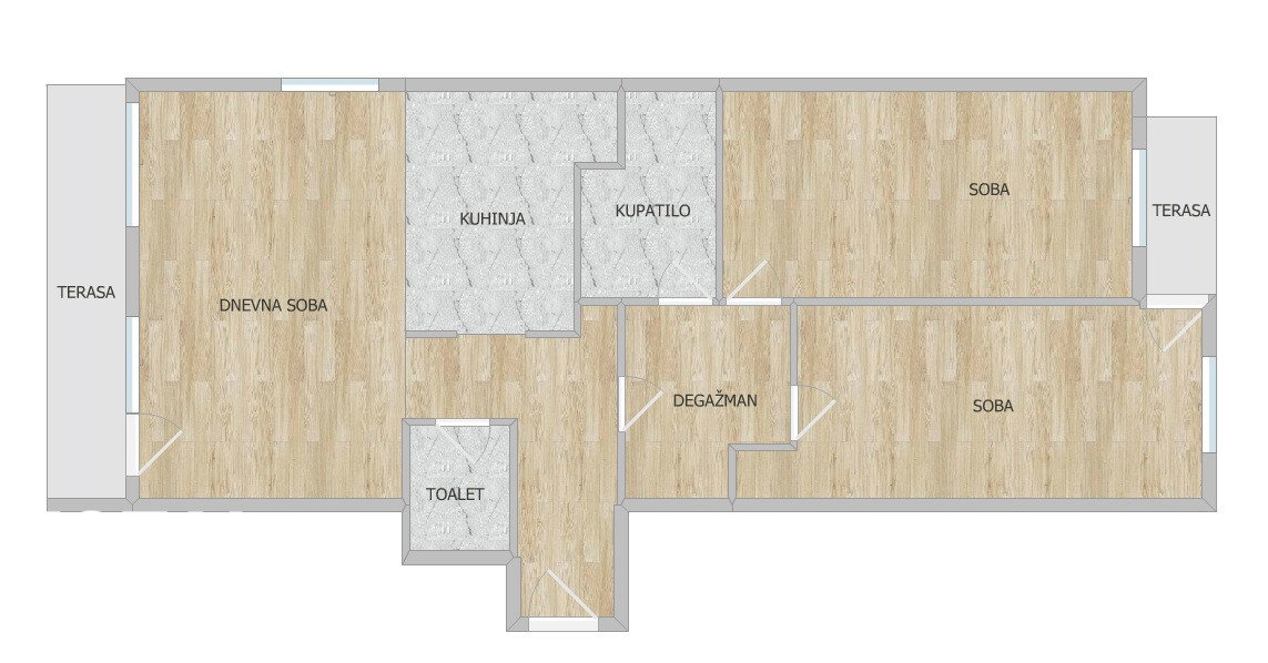 Dvoiposoban stan na prodaju, Bulevar Patrijarha Pavla, Novi Sad, 82m², 225.000 €