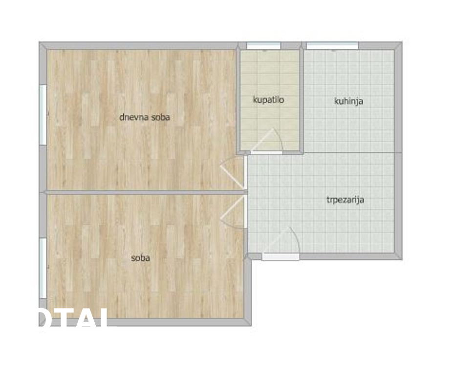 Dvosoban stan na prodaju, Grbavica, Novi Sad, 53m², 145.750 €