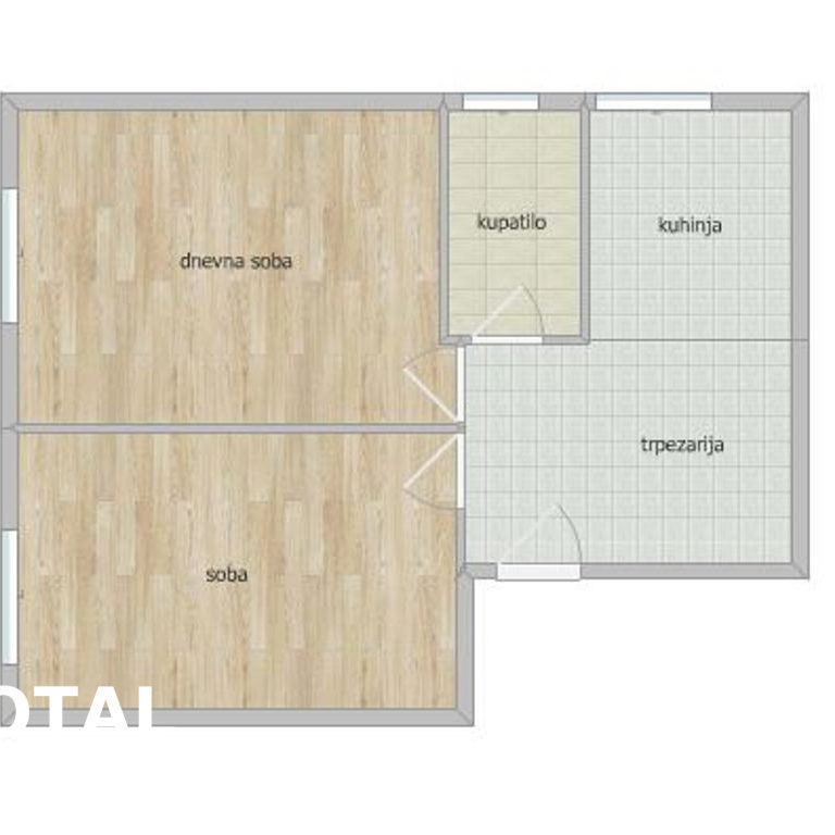 Dvosoban stan na prodaju, Grbavica, Novi Sad, 53m², 145.750 €
