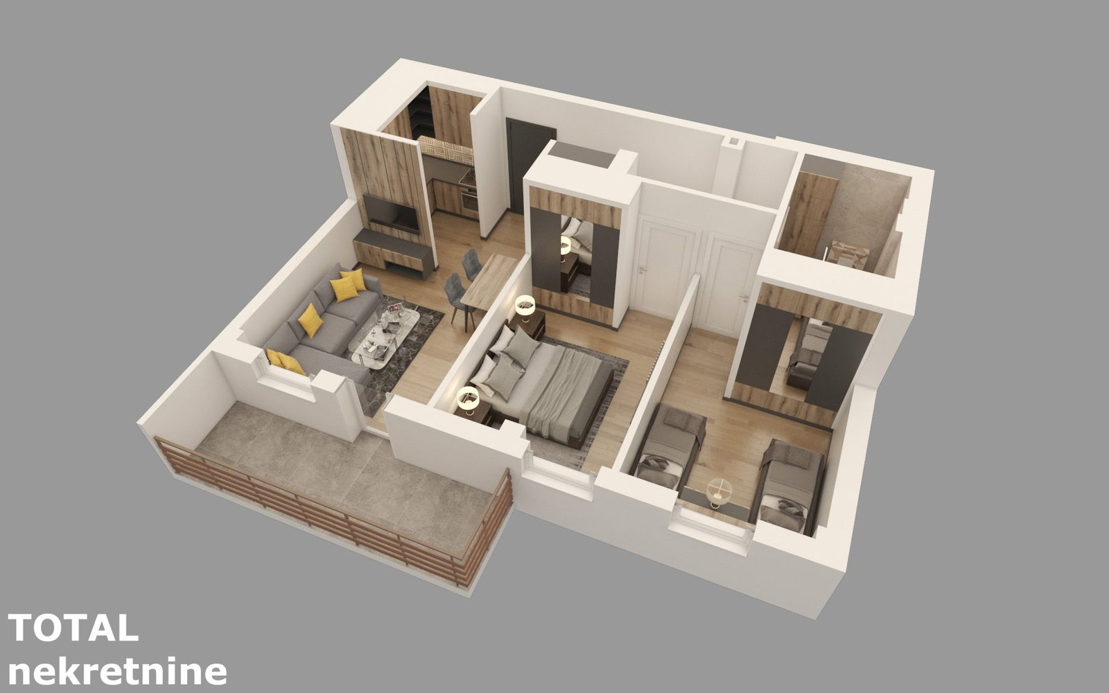 Dvoiposoban stan na prodaju, Vikend Naselje, Kopaonik, 53m², 105.230 €