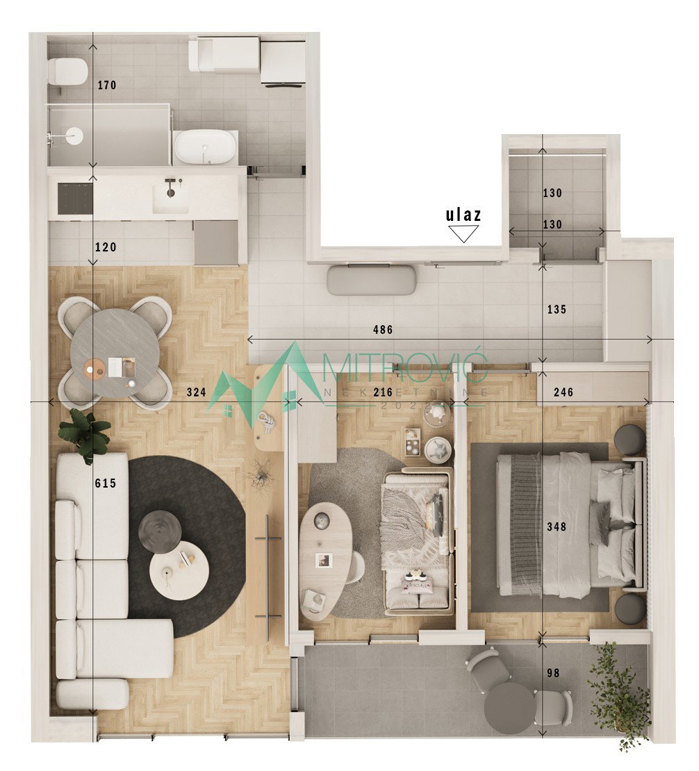 Stan Prodaja Sremska Kamenica  57 m2