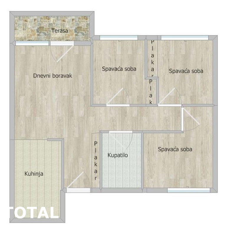 Stan Prodaja Novi Sad  59 m2