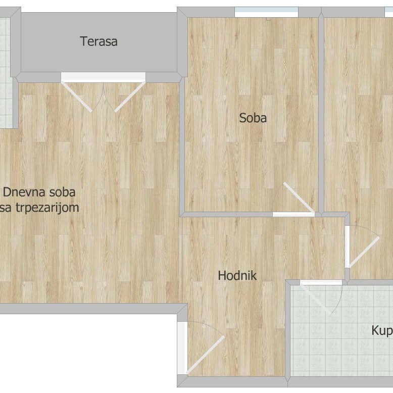 Dvoiposoban stan na prodaju, Telep, Novi Sad, 57m², 165.000 €