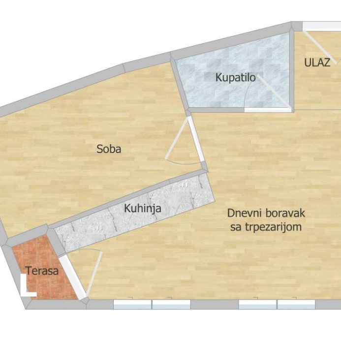 Stan Prodaja Novi Sad  38 m2