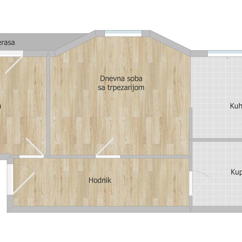 Dvosoban stan na prodaju, Veternik, Novi Sad, 57m², 130.000 €