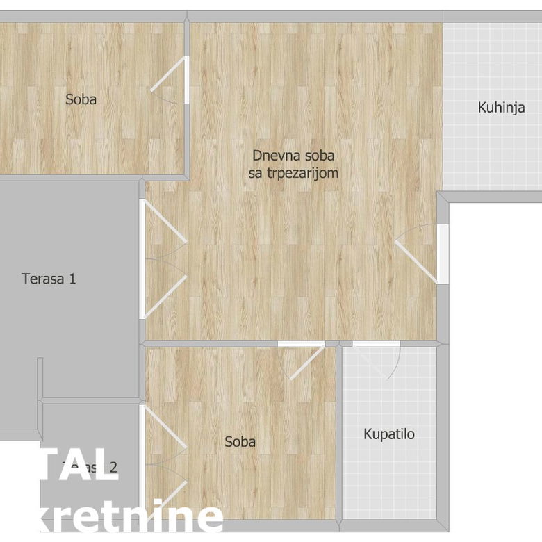 Trosoban stan na prodaju, Adice, Novi Sad, 50m², 121.000 €