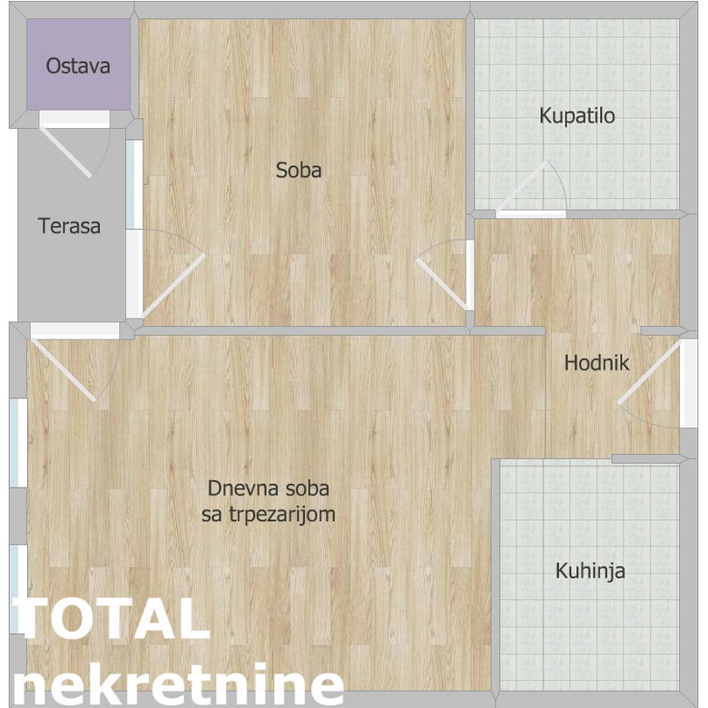 Dvosoban stan na prodaju, Bulevar, Novi Sad, 53m², 185.500 €