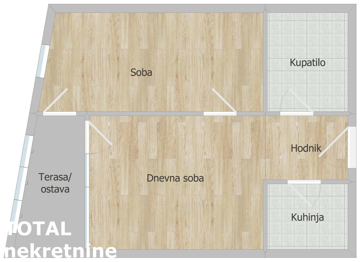 Dvosoban stan na prodaju, Bulevar, Novi Sad, 46m², 143.000 €