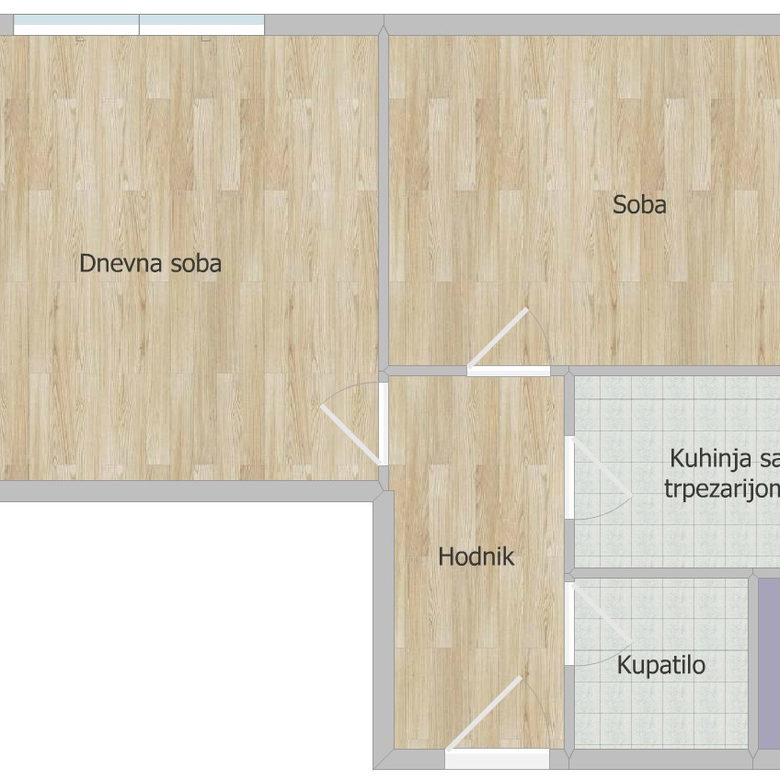 Dvosoban stan na prodaju, Cara Dušana, Novi Sad, 58m², 140.000 €