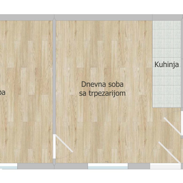 Dvosoban stan na prodaju, Centar, Novi Sad, 44m², 150.000 €