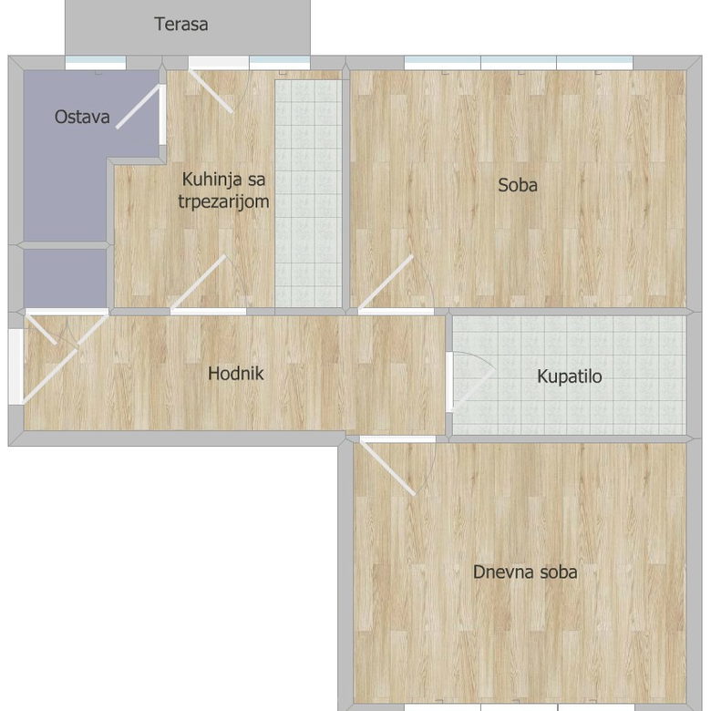 Dvosoban stan na prodaju, Centar, Novi Sad, 58m², 190.000 €