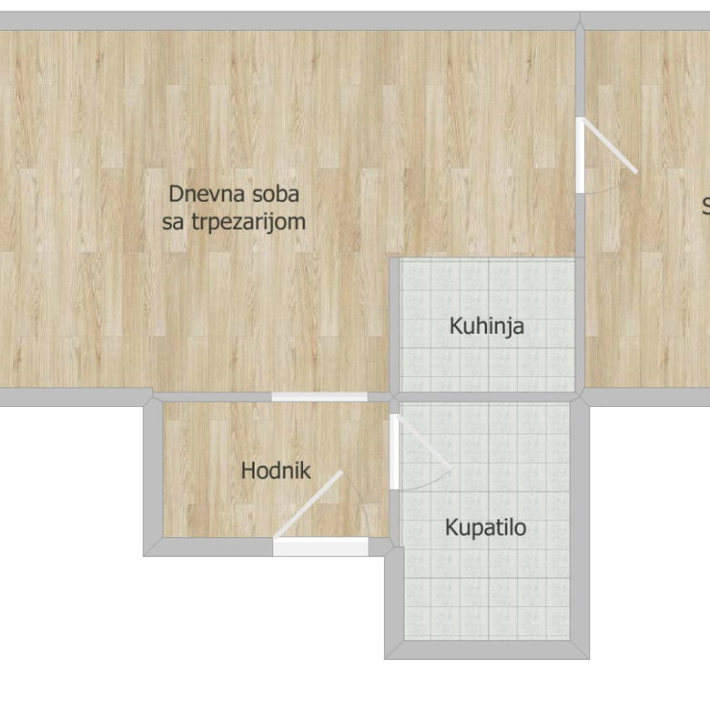 Dvosoban stan na prodaju, Detelinara, Novi Sad, 47m², 125.000 €