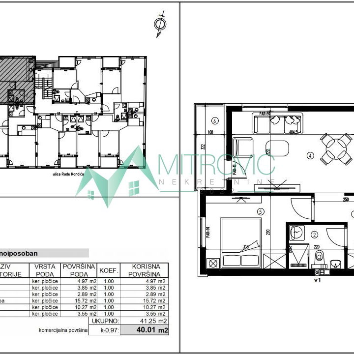 Dvosoban stan na prodaju, Futog, Novi Sad, 40m², 80.020 €