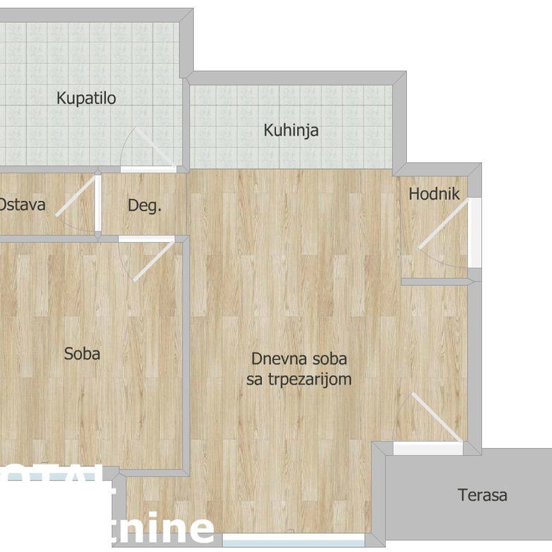 Dvosoban stan na prodaju, Grbavica, Novi Sad, 44m², 145.000 €