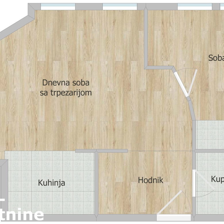 Dvosoban stan na prodaju, Bistrica, Novi Sad, 54m², 139.500 €