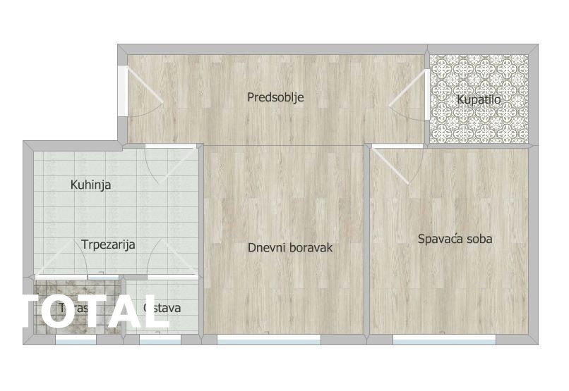 Dvosoban stan na prodaju, Satelit, Novi Sad, 48m², 87.000 €