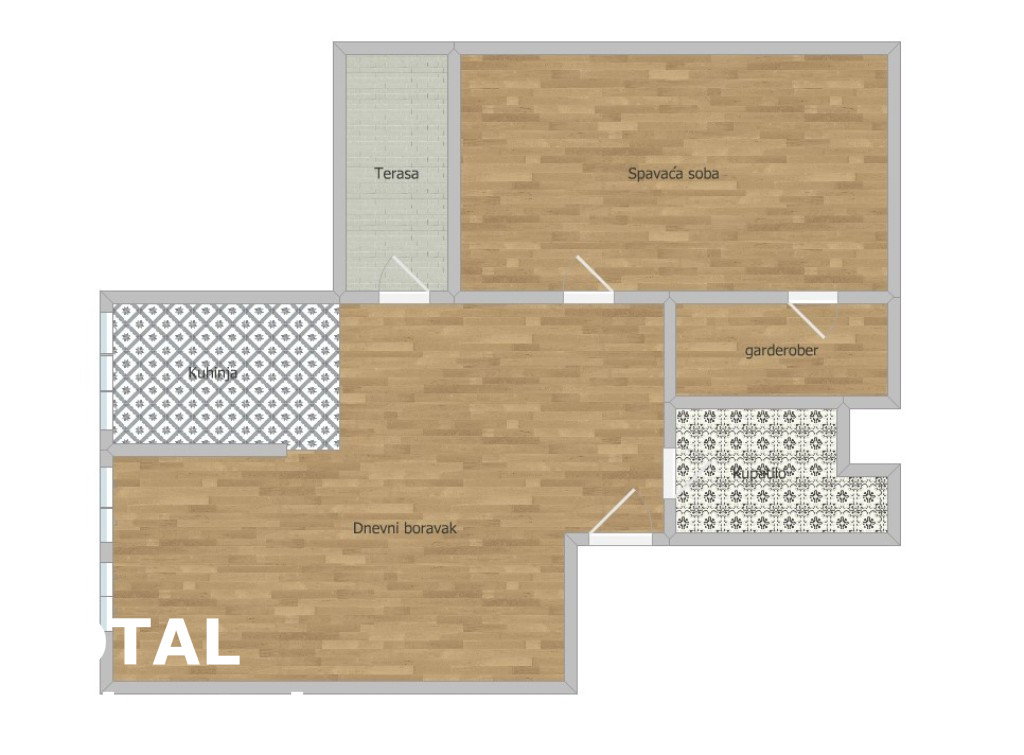 Dvosoban stan na prodaju, Železnička Stanica, Novi Sad, 56m², 153.000 €