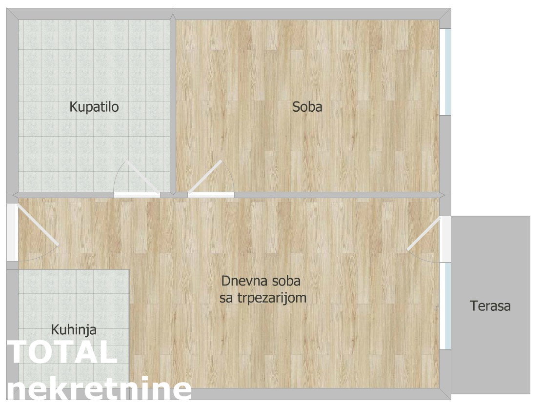 Stan Prodaja Novi Sad  45 m2