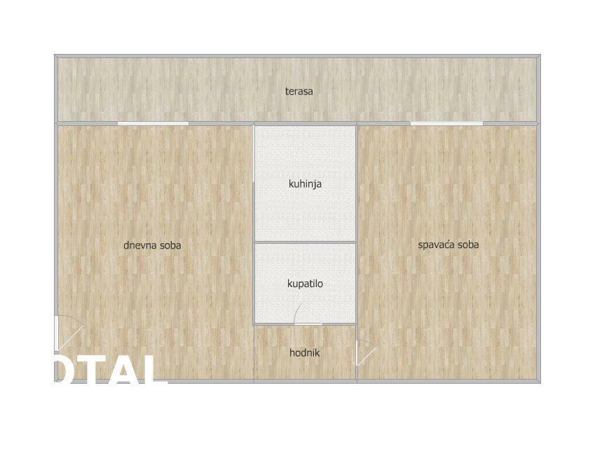 Dvosoban stan na prodaju, Centar, Novi Sad, 52m², 156.000 €