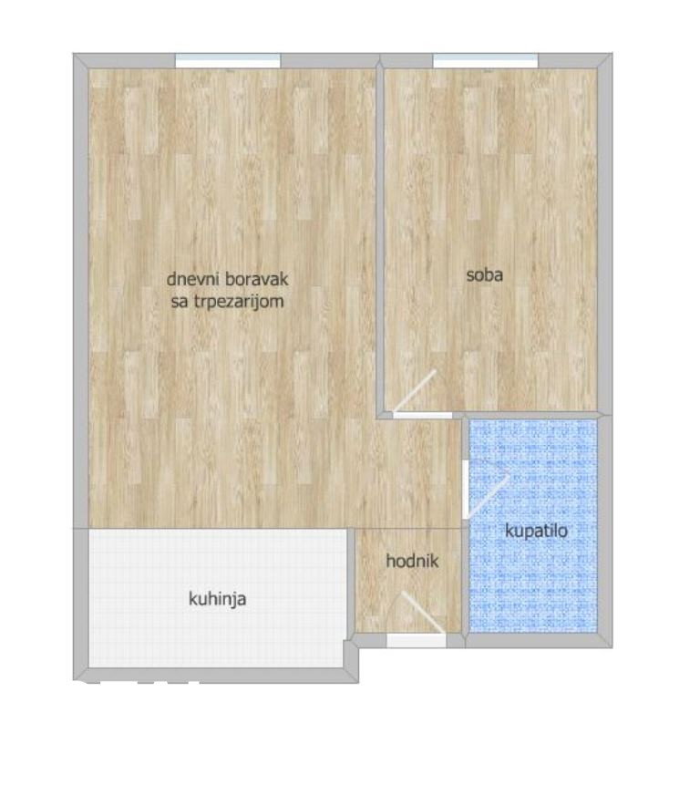 Dvosoban stan na prodaju, Telep, Novi Sad, 39m², 105.300 €