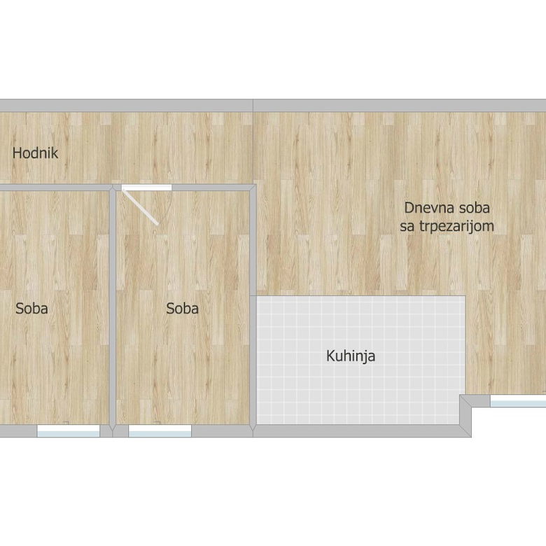 Trosoban stan na prodaju, Tatarsko Brdo, Novi Sad, 93m², 219.940 €