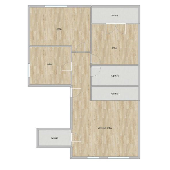 Troiposoban stan na prodaju, Adice, Novi Sad, 75m², 170.000 €