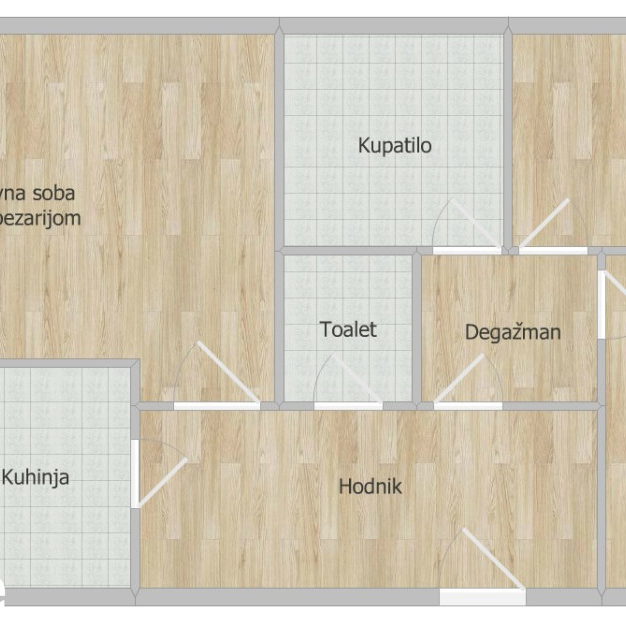 Troiposoban stan na prodaju, Grbavica, Novi Sad, 79m², 260.000 €