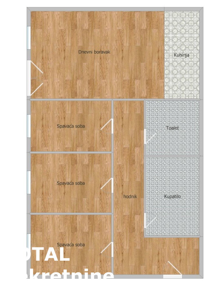 Troiposoban stan na prodaju, Petrovaradin, Novi Sad, 71m², 156.100 €