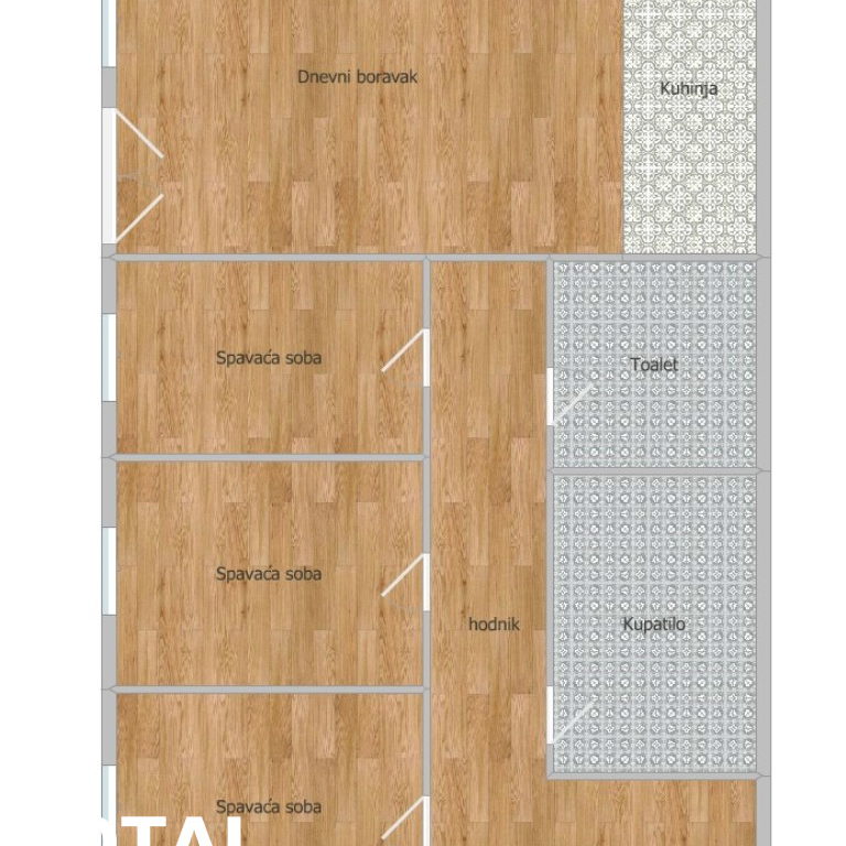 Troiposoban stan na prodaju, Petrovaradin, Novi Sad, 71m², 156.100 €